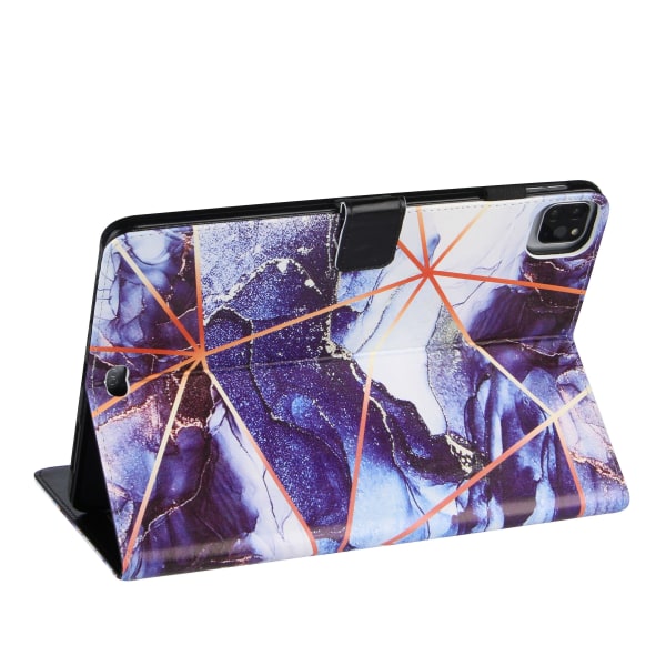 Marmor Design PU Läder Tablet Fodral För Apple Ipad Pro 11\" 2020 dark blue