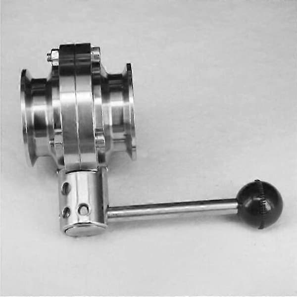 [LCS] 2\" Tri-Clamp spjeldventil i rustfritt stål for hjemmebrygging av øl og meieriprodukter Silver