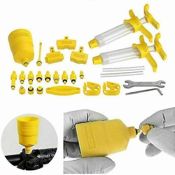 [LCS]Safe and Reliable Bicycle Brake Bleed Kit, Comprehensive Tool Set Offers Convenient and User-Friendly Maintenance for Hydraulic Disc Brakes