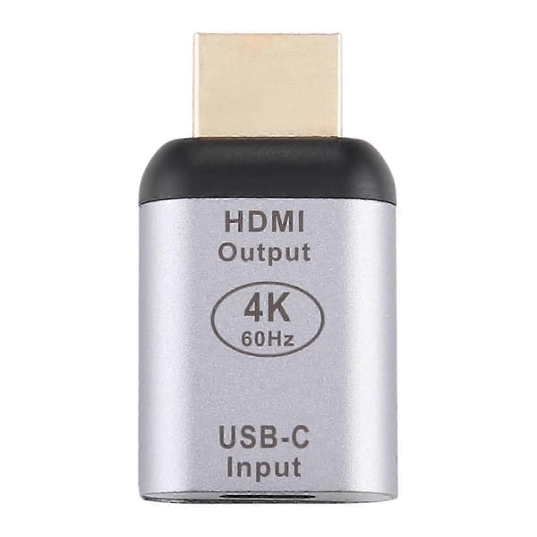 W4o 4K 60Hz USB 3.1 Type C hun til HDMI han adapterkonverter d2W til MacBook Chromebook Pixel