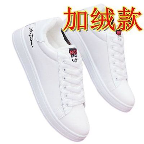 Vita sneakers för män Trendiga skor 511 white black 42