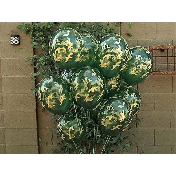10 st Kamouflageballonger Perfekta För Jakt- och Utomhusteman O