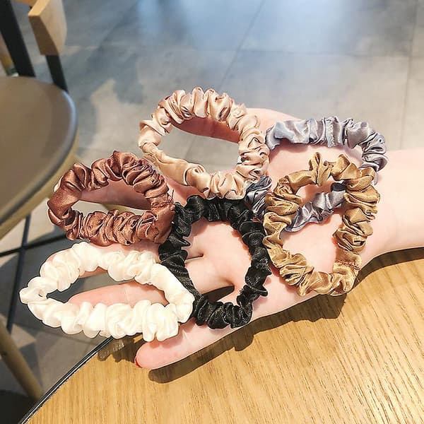 [LCS] Scrunchies Hårband Elastiska Hårresårer Hårsnoddar Rep