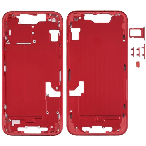 [LCS]Til iPhone 14 Mellemramme med sideknapper Red