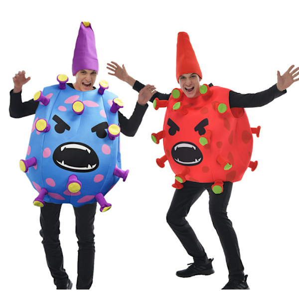 Halloween Kostume Nyt Coronavirus Sjovt Festkostume Rød Dragefrugt Scene Rekvisitter