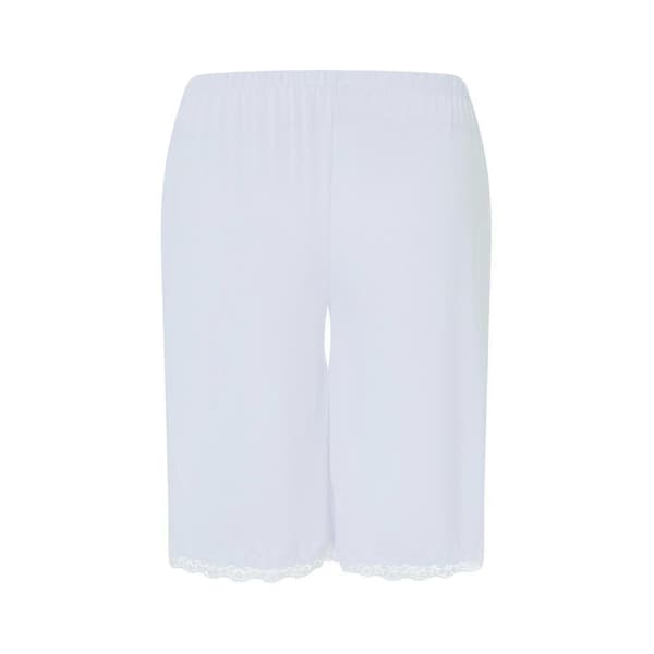 Mjuka silkeshorts - Klassiska nattkläder underkläder för damer White XL