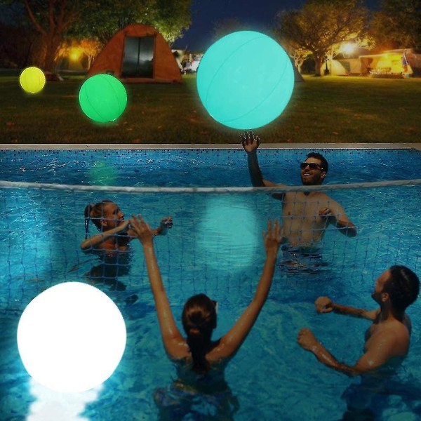 Light Up Pool Floats Led Beach Ball Volleyboll Pool Toy Inflatab