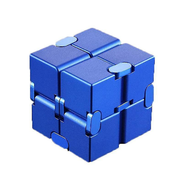 Stressreducerande Infinity Cube Portabel Dekompressionsleksak blue