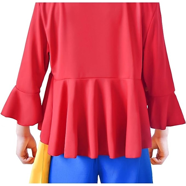 4 st Luffy set Halloween anime kostym för barn och vuxna Adult-M