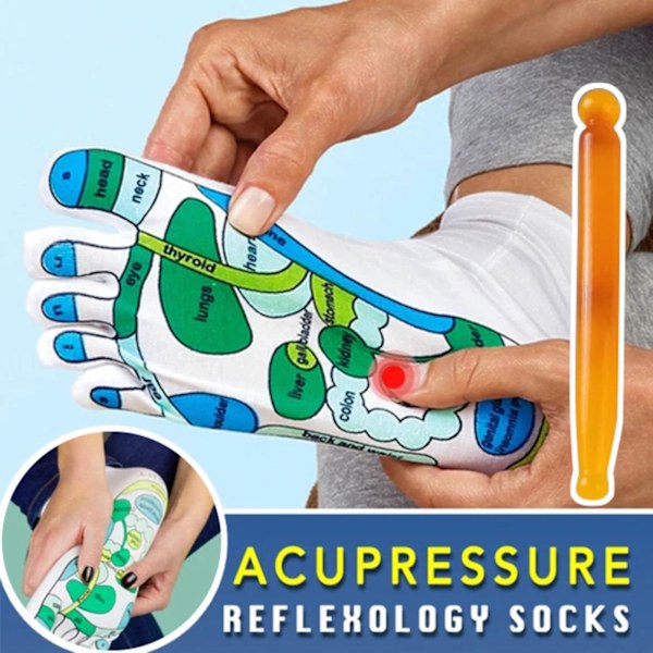 Akupressur Refleksologi Sokker Fotmassasje Sokker Sklisikre Pustende Yoga Sokker For Fitness Sport Sock