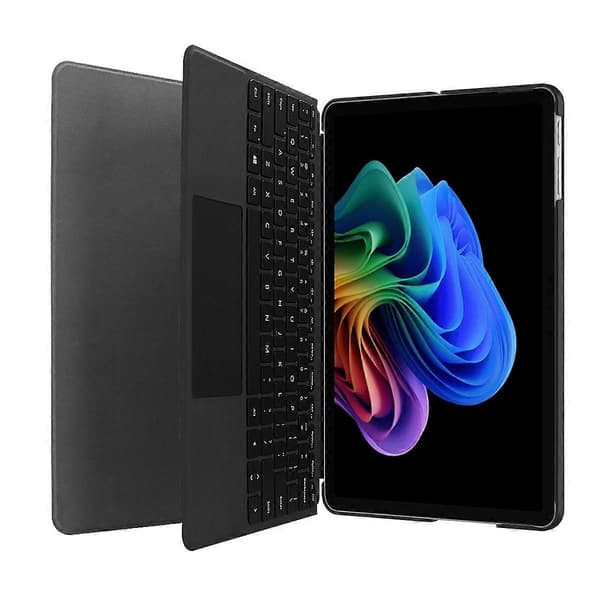 För Microsoft Surface Pro 12 tums fodral i PU-läder + PC skyddsfodral med stativ Grey