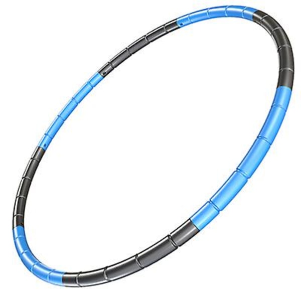 7 Knots Hopfällbar Hula Hoop 65cm Träningsredskap Gym Träning Hoola för Barn blue black