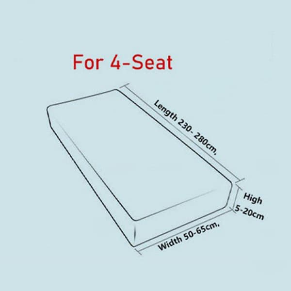 [LCS]PU Läder Soffkuddfodral Andningsbart för Husbil Loveseat 1-sits 4 Seater