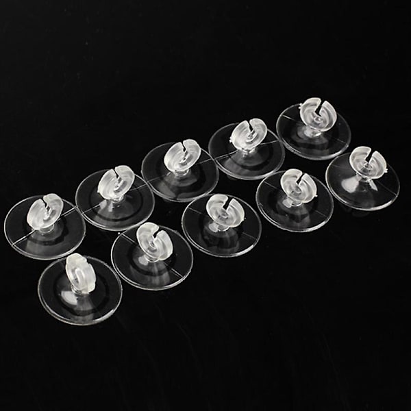 10 st/set Akvarium Sugpropp Kompatibel med 4/6mm Luftslang Rör Tråd Hållare