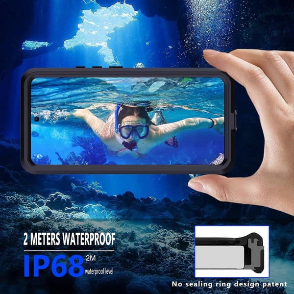 RedPepper Mars Series IP68 Vanntett Telefondeksel For Redmi Note 14 Pro 5G Black