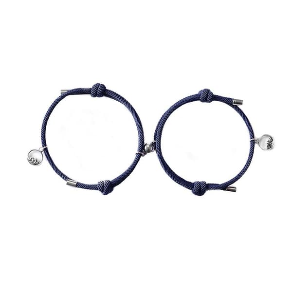 [LCS]Attract Pararmband Magnetiskt Spänne Justerbart Flätat Reparmband Red