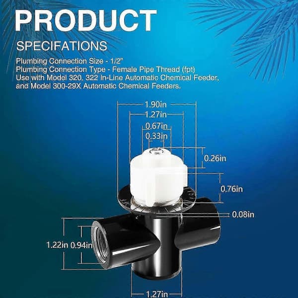 Poolkontrolventil R172086Z Slidstærk Effektiv R172086 til 320 300-29x