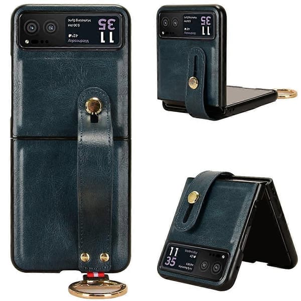 [LCS] Nahkakotelo Motorola Razr 40:lle Blue