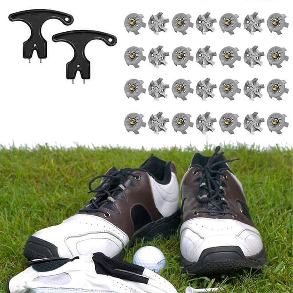[LCS]Golfpiikkisarja 60 golfkenkäpiikkiä 2 mustalla golfpiikkiavaimella