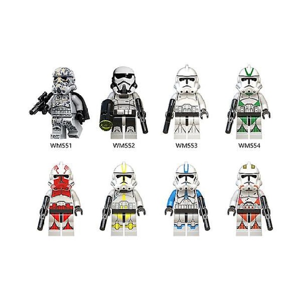 Star Wars Minifigurer Storm Clone Soldier Samlede Byggeklods Legetøj