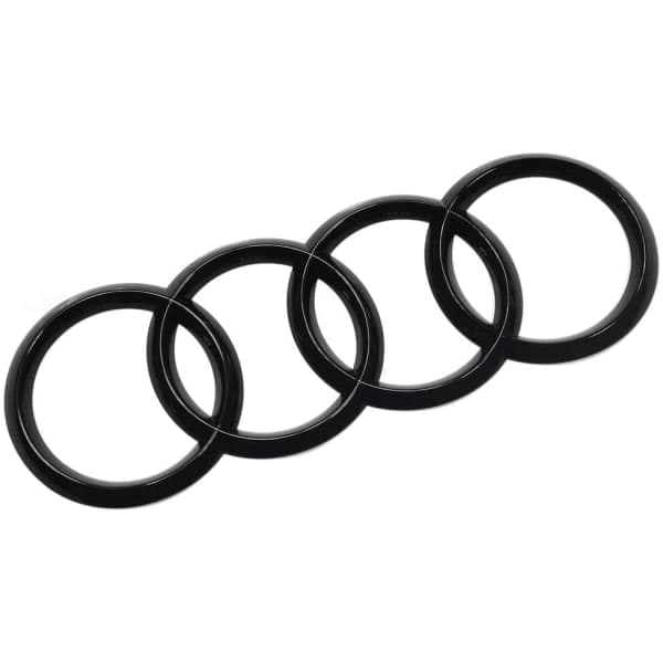 [LCS] Audi Ringe Black Edition Emblem Sort Logo Sort 27.3cm