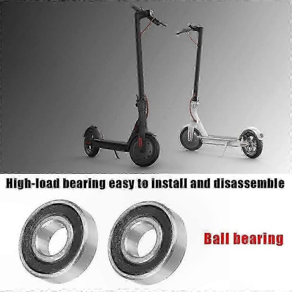 Præcisionskuglelejer til el-scooter baghjulsnav kompatibel med M365 Pro 1S og G30 modeller 2 pcs wiht circlip