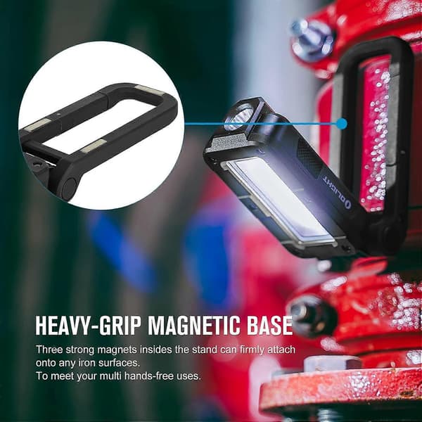 [LCS] Compact Rechargeable Magnetic COB Work Light for Workplace and Camping