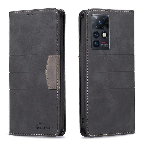 [LCS]Til Infinix Zero X / X Pro Magnetisk Sammenføjning Læder Telefoncover Black