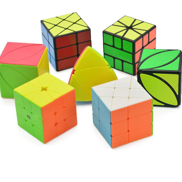 Black Magic Dodekaeder Megaminx Pyramide Gull & Sølv Speil Puslespillkube COLOR 5th