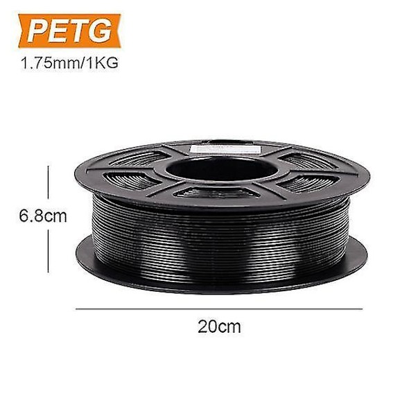 1,75 mm PEGT filament med spole, høj styrke tolerance 0,02 mm 1 kg 3D printer materiale erstatning