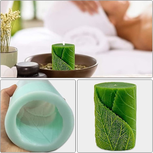3D Lysform, Lysfremstilling Støbeforme, Lysforme, DIY Lysfremstilling Form, Lysstøbeform Silikoneform Til Fremstilling Af Lys, Aro