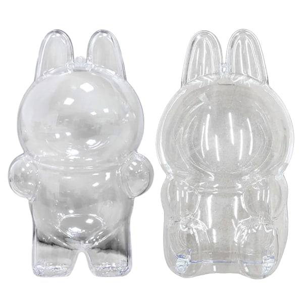 För Labubu Transparent Skyddsfodral Dammtätt