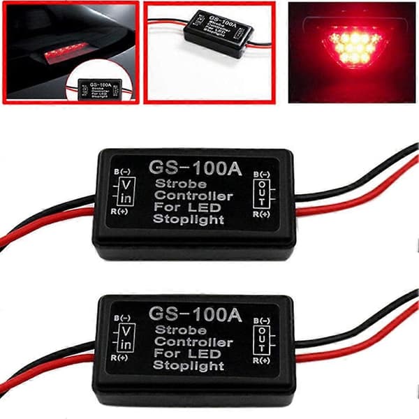 2 kpl auton Gs-100A LED-jarruvalon vilkkusäädin