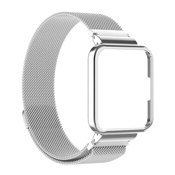 [LCS] Metalliranneke kellonkehyksellä Xiaomi Redmi Watch 2 Lite -kellolle Silver