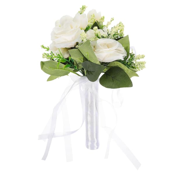 [LCS] Bröllopsbukett med konstgjorda blommor, vacker brudbukett