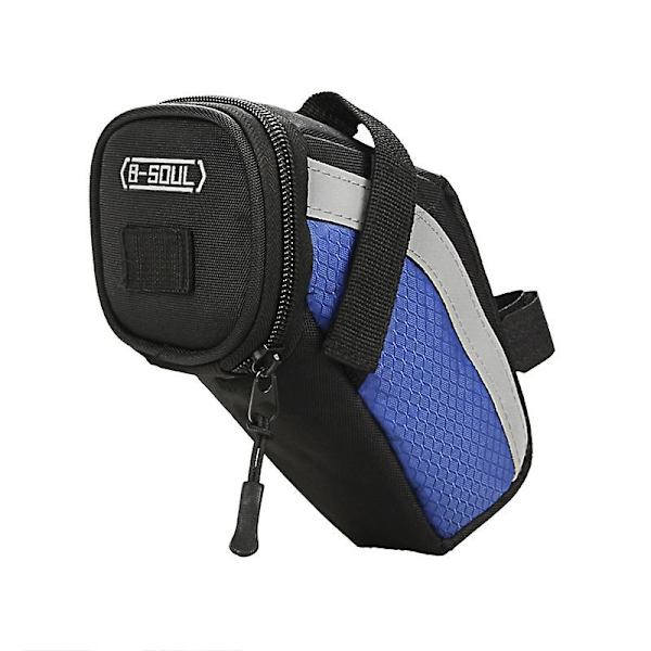 Cykeltaske til sadel, bærbar cykelopbevaring Cykelsadel Bag Cykelsadel Bagværktøj Blue