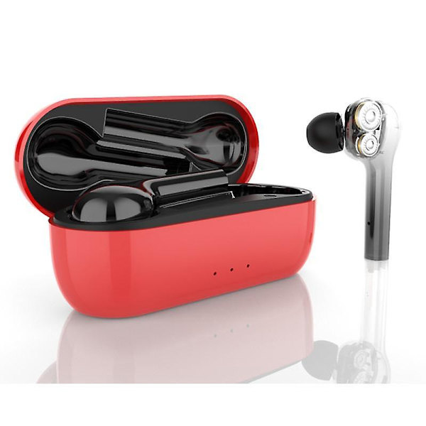 Bakeey w8 tws bluetooth 5.0 hörlurar hifi dubbla dynamiska element s