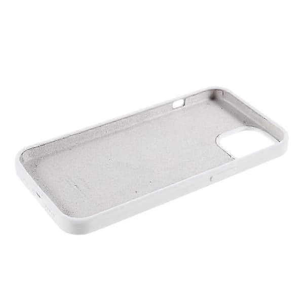 Silikontelefondeksel til iPhone 14 Silkeaktig berøring Solid fiberfôr Anti-fingeravtrykk Støtsikkert deksel -zy_gift Style D