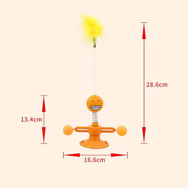 Kæledyrskat Legetøj Ny Stil Vindmølle Legetøj Yellow