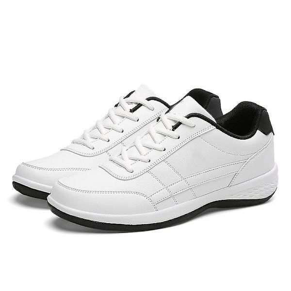 Sneakers Andningsbara Unisex Lättvikt Mode Enkla Bekväma Halkfria Lämpliga För Utomhusbruk White 41