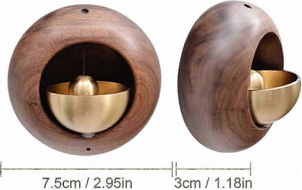Trådlös dörrklocka, magnetisk sugklocka, rund äggformad design, hållbar och elegant hemmeddelandelösning