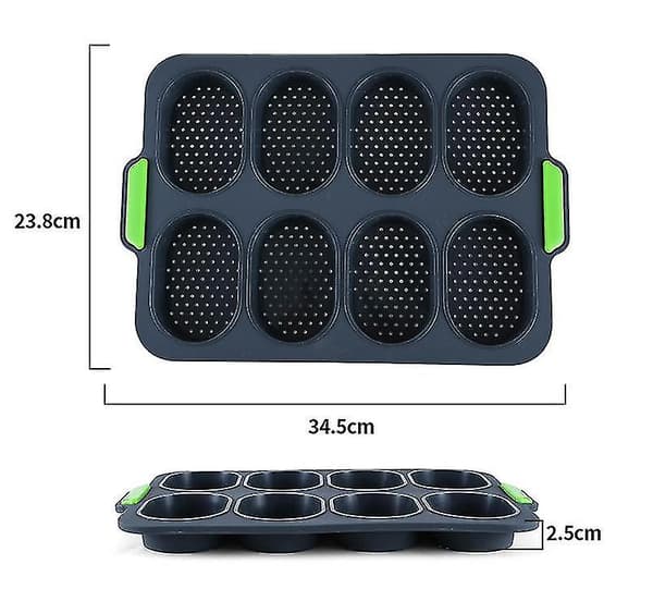 Non-stick Form för Franskt Bröd PerKompatibel med Bakredskap Black
