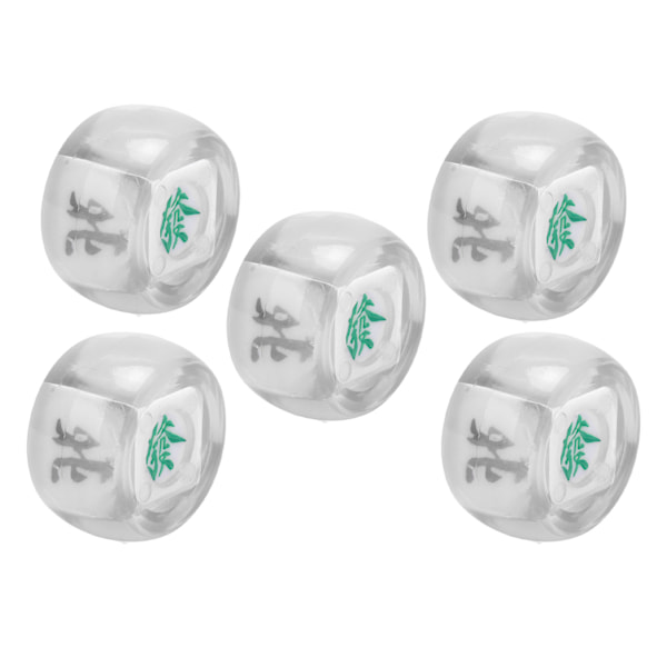 5kpl Mahjong Tuulen Suunta Nopat Itä Lounas Pohjoinen Pallo Viihdepeli Nopat Läpinäkyvä