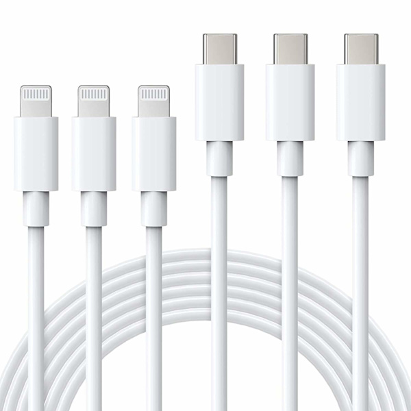 [LCS]USB C to Lightning Cable 3-Pack 1M iPhone Fast Charging Cable PD Fast Charging Lightning to USB C Cable Compatible with 14/14Pro Max/14Pro