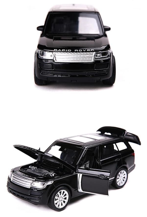 [LCS]1:32 Legetøjsbil Range Rover SUV Metal Legetøjsbil (Sort)