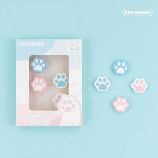 Katt hund tumgrepp sticka lock joystick skydd Kompatibel med sony playstation 5/4/3 ps5/ps4/ps3/xbox 360/ns pro controller tumspak fodral Cat paw