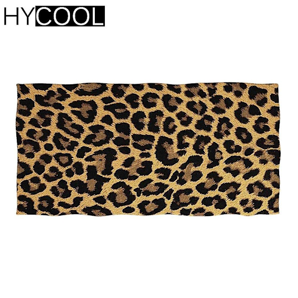 Mode 3D leopardhud mönster tryck mjuka badhanddukar komfort Hte910 75x35cm-z30