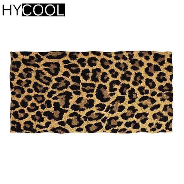 Mode 3d leopardhudmönstertryck i mjuka badhanddukar komfort Hte910 75x35cm-z30