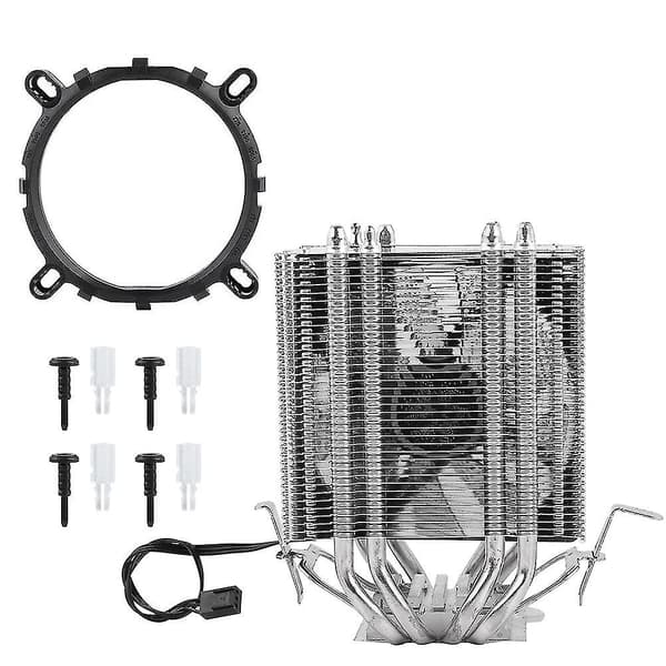 4 varmerør CPU-vifteradiator kjøleribbe for Intel LGA AMD 1366 1155 775
