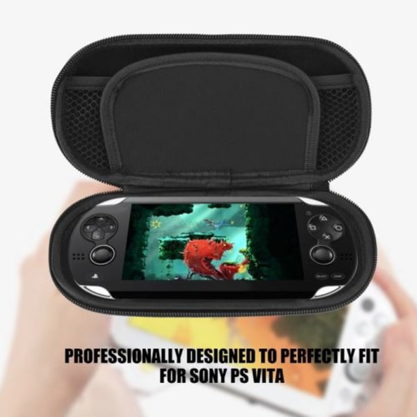 Resväska med hårt skal och bärväska för Sony PS Vita bl